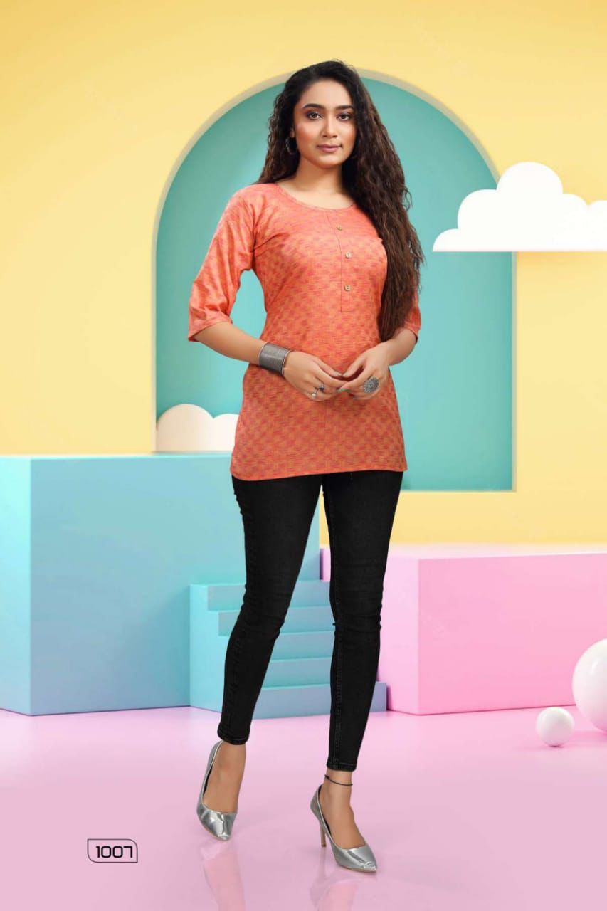 Hickup 1001 New Regular Wear Heavy Cotton Designer Ladies Top Collection